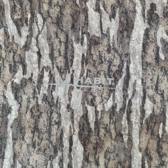 Habit 1/4 Button Snap Hoodie Pullover Camo Sweatshirt Hunting Scent Factor SZ XL - Picture 3 of 8